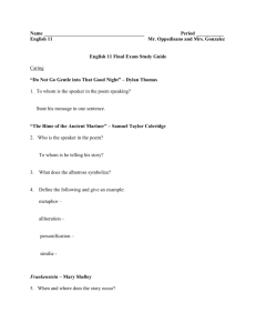 English 11 Final Exam Study Guide