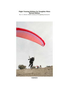 Table of Contents - Sandia Soaring Association