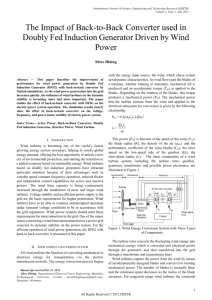 IV. wind turbine with dfig