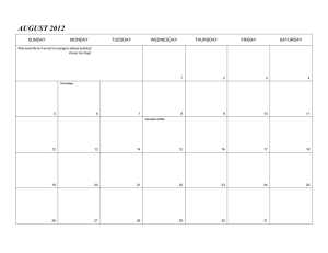 Agenda Book Calendar 2012-2013 - Toronto Catholic District