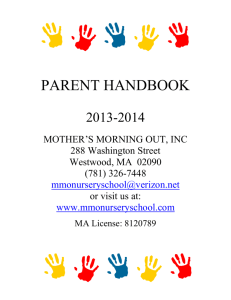 parent handbook - Mmo Nursery School