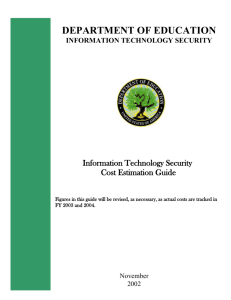 IT Security Cost Estimation Guide