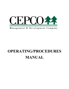 Cepco Operating/Procedural Manual