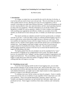Logging Cost Calculating for Low