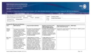 Comment-rationale matrix - Alberta Electric System Operator