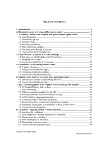 3. Colombia - small arms supplies fuel grave