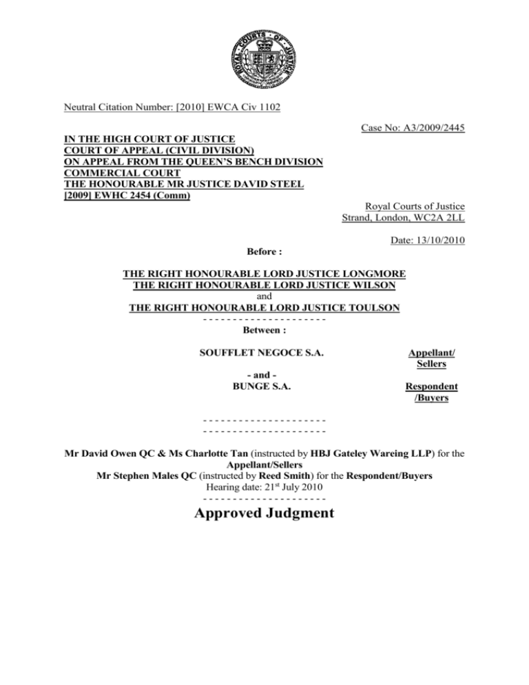 Court Of Appeal Judgment Template