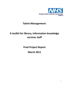 Final Project Report - NHS library and knowledge services