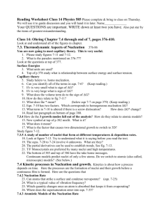 Reading Worksheet Class 13 Physics 585 Please complete & bring