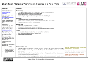 Y3 Term 2 STP Games in a New World
