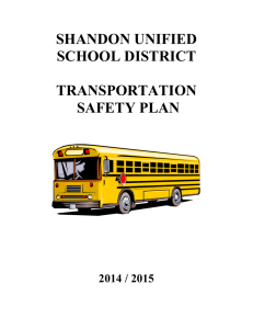 Transportation Safety Plan 2014/2015