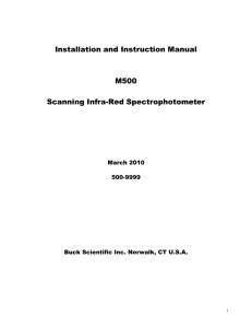 Installation And Instruction Manual