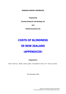 Appendices to The Cost of Blindness in New