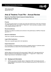 AttFife's Report and Accounts for the year ended 31 March 2011 was