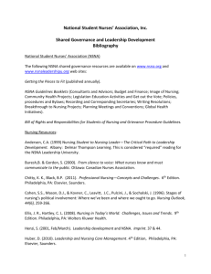 Shared Governance and Leadership Development Bibliography