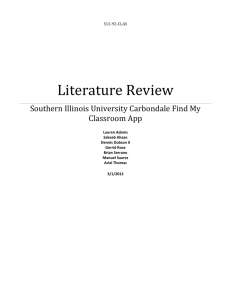 Literature Review - College of Engineering | SIU