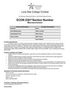 ECON 2301 - Lone Star College System