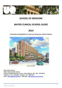Mater Clinical School - University of Queensland