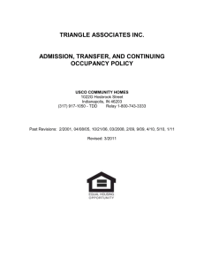 admitpol_3-2011_usco.. - Triangle Associates, Inc.
