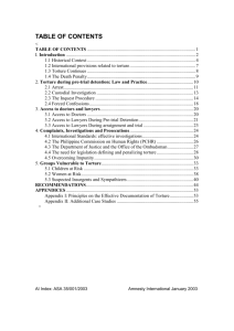 5. Groups Vulnerable to Torture