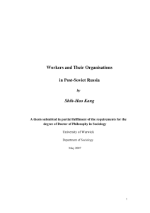 Workers and Their Organisations