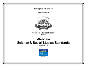 Alabama Science and Social Studies Standards