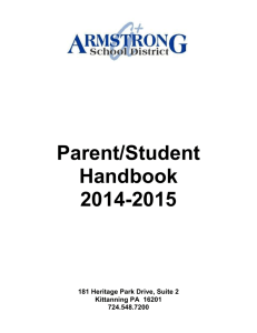 Table of Contents - Armstrong School District