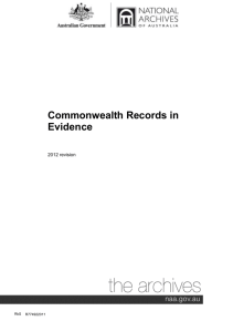 Commonwealth Records in Evidence