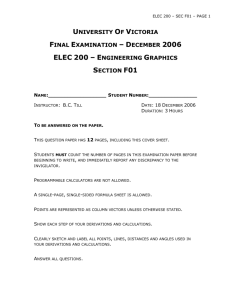 ELEC 200 – Fall 2004 - University of Victoria