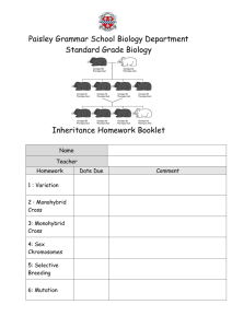 Inheritance - Paisley Grammar School Science Department