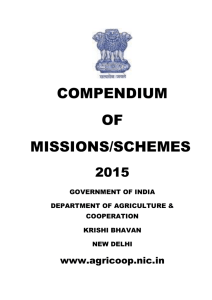 missions/schemes - Department of Agriculture & Co