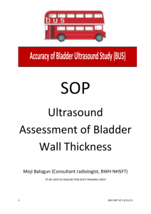 SOP Ultrasound Assessment of Bladder Wall Thickness Moji