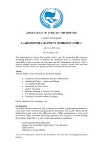 ledev - Association of African Universities
