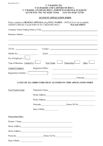 account application form