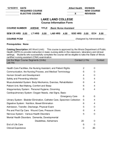 Course Outline - Lake Land College