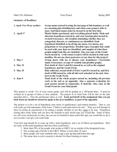 Math 256, Hallstone Term Project Fall 1999