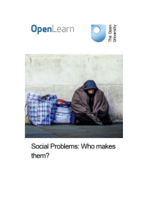 Social problems: Who makes them?