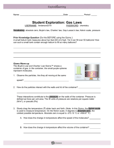 Explore Learning Gas Laws