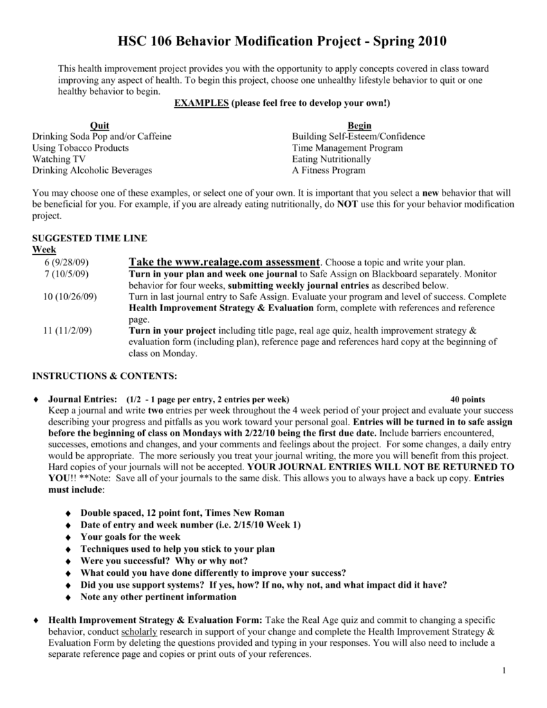 👍 Behavior modification project papers. Research Paper for ...