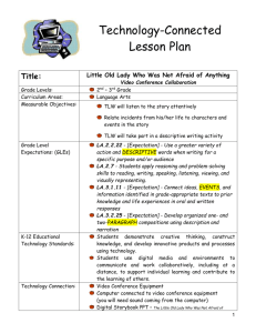 Technology-Connected Lesson Plan