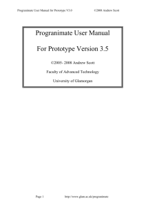 Progranimate User Manual