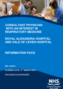 Consultant Physician with an interest in Respiratory Medicine