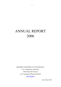 annual report 2004 - OV Lounasmaa Laboratory