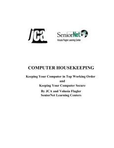 computer housekeeping