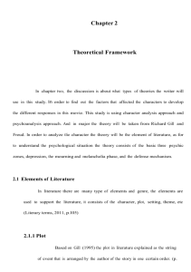 Chapter 2 Theoretical Framework In chapter two, the discussion is
