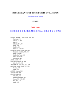 descendants of john perry of london