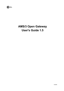 Open Gateway User's Guide