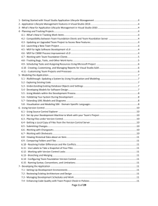 MSDN Library – Visual Studio 2010 – ALM – 4 Level Deep Outline