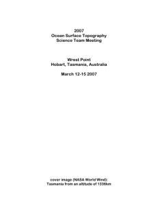 OSTST07programV2 - CSIRO Marine and Atmospheric Research