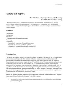 Eportfolio draft report - Blogs